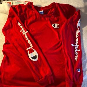 Youth large long sleeve champion tee